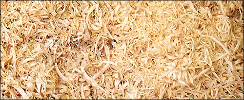 wood shavings